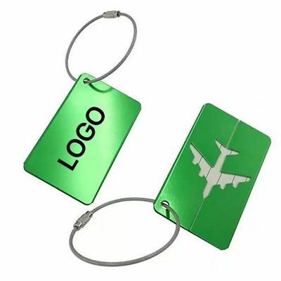 Compact Aluminum Luggage Tag